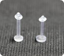 シークレットラブレット 透明ピアス 樹脂ピアス バイオプラスチック リテイナー 16G（1.2mm）1.6mm(14G)　軟骨 ピアス