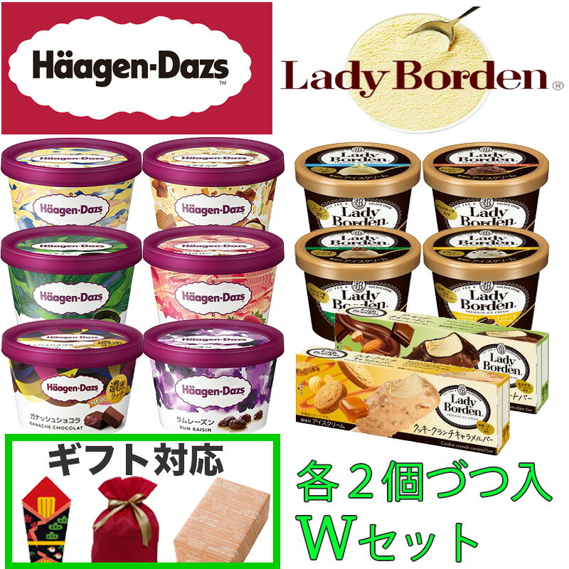 【スーパーセール】【10%オフ】 ハーゲンダッツ レディーボーデン ダブル コラボ セット アイスクリーム デザート スイーツ 贅沢 アイス クリーム ギフト お中元 お歳暮 誕生日 お祝い プレゼント まとめ買い 詰め合わせ 業務用 母の日 父の日 熨斗 包装 ラッピング