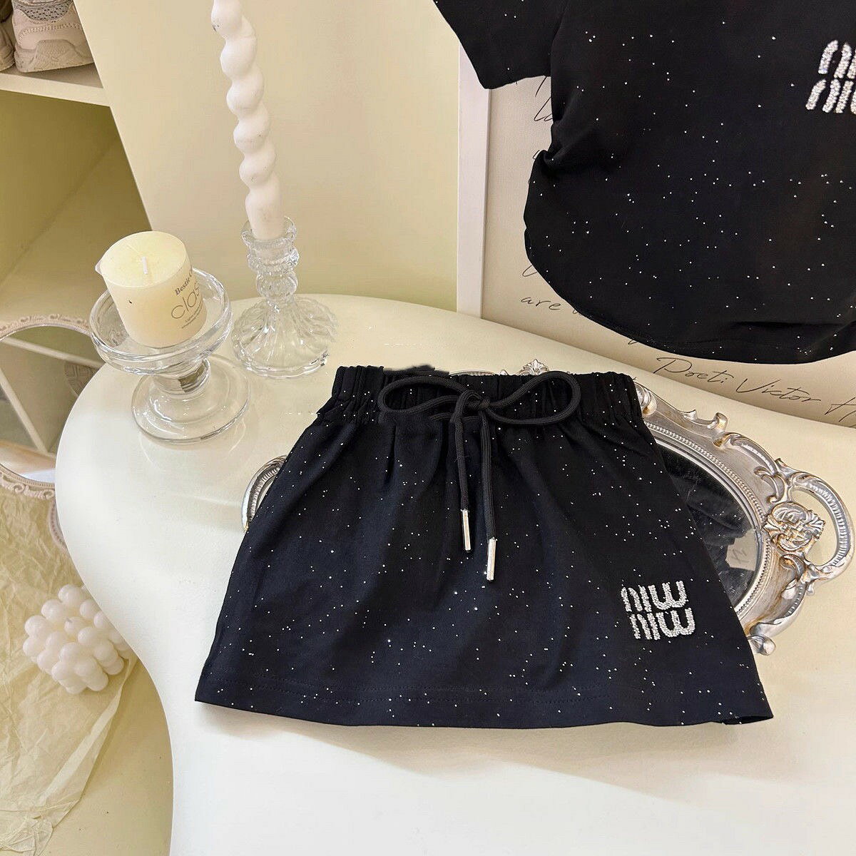 子供服 セットアップ 女の子 キッズ ジュニア 半袖 上下セット トップス Tシャツ ...