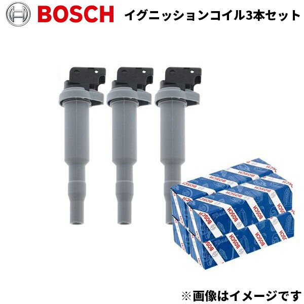 ムーヴカスタム L150 L160 3ピン ダイハツ BOSCH ボッシュイグニッションコイル 3本セット IG-39　クーポン対象外商品