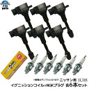 ムラーノ PZ50 PNZ50 日産 イグニッションコイル NGK製白金プラグ 各6本セット IC08 PLFR5A-11