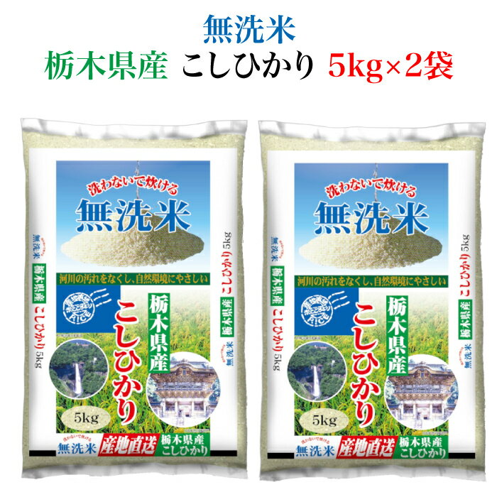 ＜とちぎの美味しいお米 無洗米 栃木県産 コシヒカリ10kg＞ 全国産地厳選米お届け...