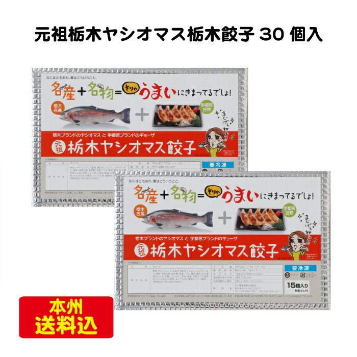 ＜荒川養殖 元祖栃木 ヤシオマス餃子 30個入＞ [栃木県産品 さくら市] 餃子 冷凍 FN09Y