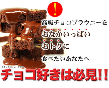 ＜【訳あり】高級チョコブラウニーどっさり1kg ＞濃厚なチョコレートブラウニーをどっさり1kg詰めました！[送料無料]