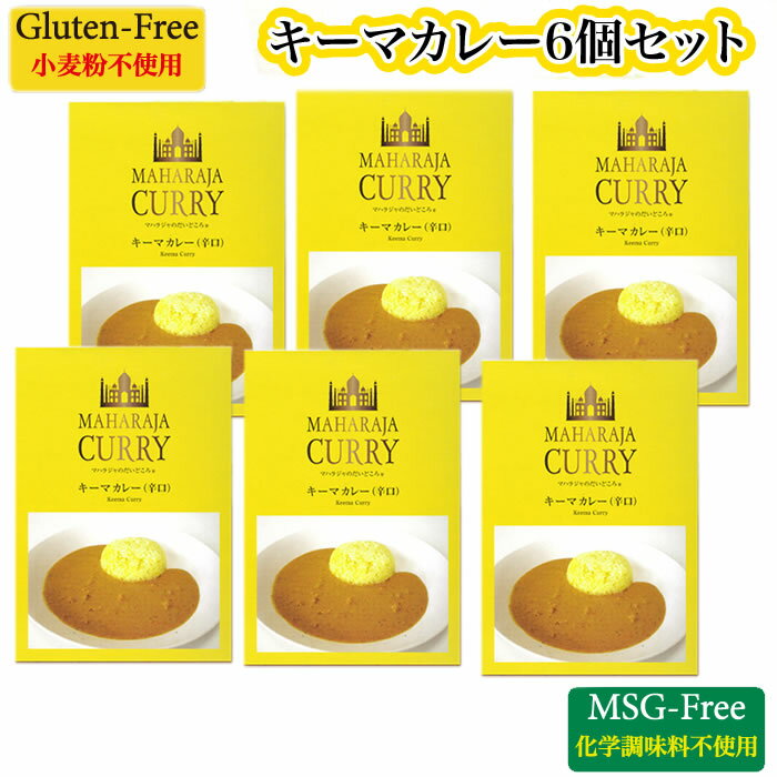 MAHARAJA CURRY マハラジャカレー キーマカレー 辛口 6個セット ｜ 三重県 四日市市 グルテンフリー MSGフリー 安心完全な国産カレー FN04Q