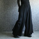 any day エニーデイ カーゴパンツ ワークパンツ レディース ドロストワークパンツ レディース ボトムス 無地 ブラック ルーズ ドロストパンツ ゆったり ウエストゴム 送料無料