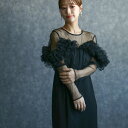 any day エニーデイ 結婚式 ドレス オケージョン ワンピース お呼ばれドレス リッチチュールオフショルペンシルドレス フリル オフショル 透け感 プチプラ 細見え パーティドレス オケージョンワンピース 春 夏 秋 冬 20代 30代 40代 送料無料