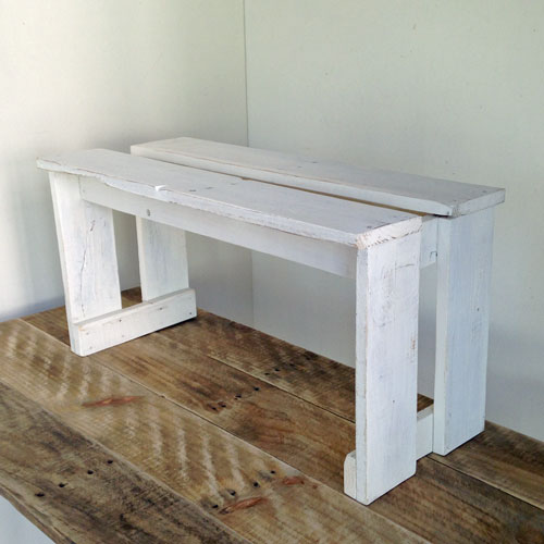 cafemoku リサイクルウッド・プリンタースタンド ホワイト シェルフ 棚 デスク上置き 上置き プリンタ..