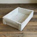 \クーポンでOFF/ cafemoku リサイクルウッド アンティークボックス 幅42 -1 ホワイト 木製箱 木製ボックス 木製BOX 収納箱 収納ボックス ...