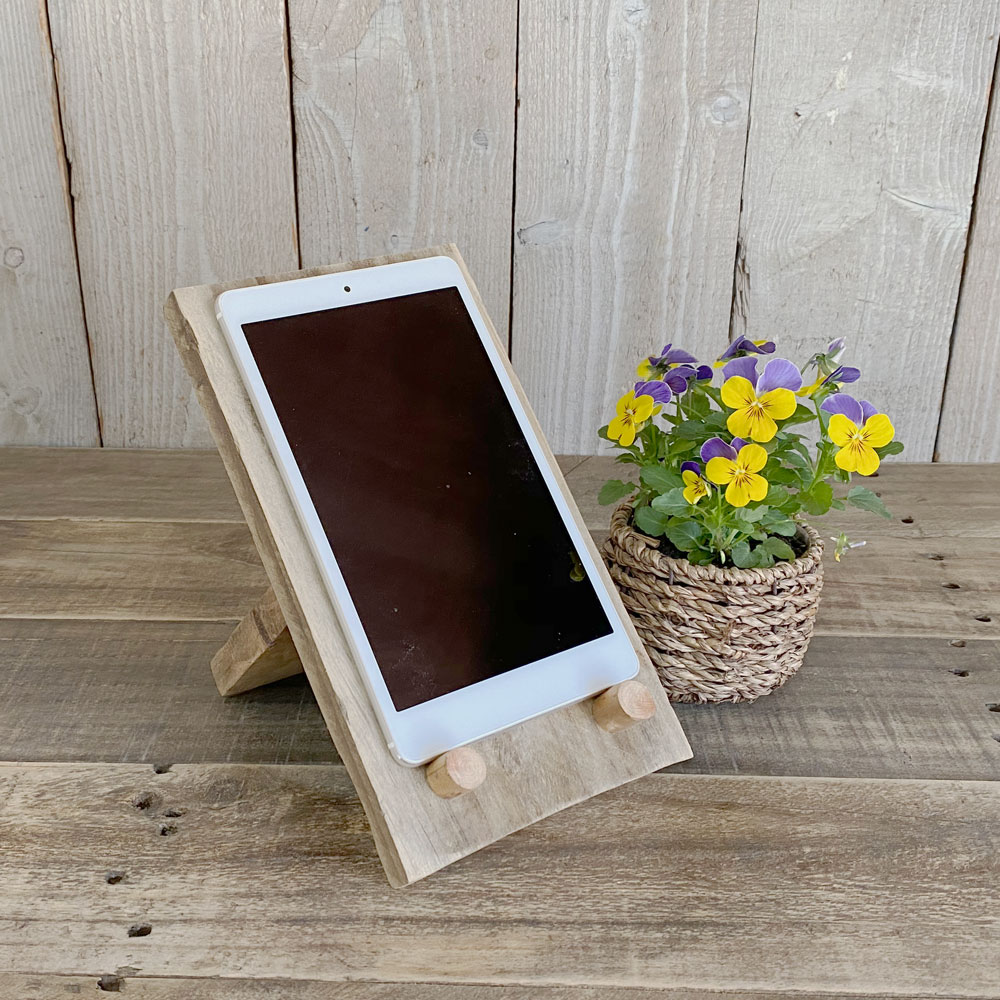 リサイクルウッド タブレットスタンド 木製 おしゃれ 送料無料 卓上スタンド 充電スタンド