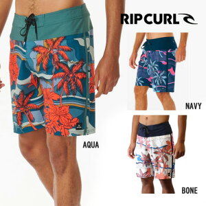 リップカール RIPCURL ボードショーツ　メンズ　031MBO　サーフパンツ　柄　サーフィン　撥水耐水　19インチアウトシーム　サーフブランド　高品質　クイックドライ