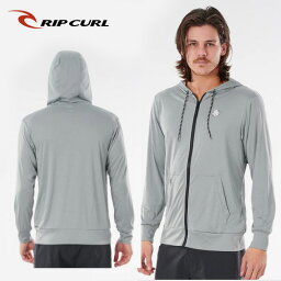 ラッシュガード　メンズ　 リップカール　長袖　ラッシュパーカー　ジップパーカー　サーフブランド　ラッシュフード付　RIPCURL　WLY8UM　UV　紫外線対策　プール　海　マリンスポーツ　サーフィン　マリンスポーツ　ラッシュ