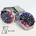 ALIVE 時計　アライブ　GRAVITY GMT