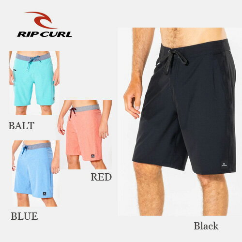 サーフパンツ　メンズ　リップカール CBOCH9　RIPCURL MIRAGE CORE ボードショーツ 黒　無地　ショーパンツ　サーフィン　水着　海パン　プール　ビーチ　海　サーフブランド