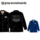 コーチジャケット ボア graysnowboards グレイスノーボード　21-22　インナーボア ジャケット 撥水 防水　リフト券ポケット付き バックプリント メンズ レディース GRAYアパレル その1