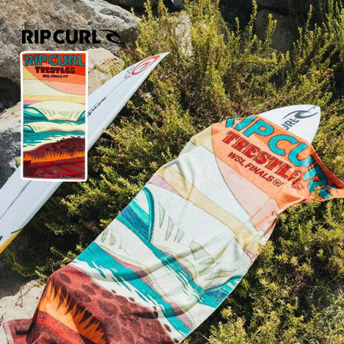 リップカール　ビーチタオル　 RIPCUR WSL Finals 22 タオル　00DMTO　サーフブランド　サーフィン　サーフ　おしゃれ　グラフィックプリント　ripcurl