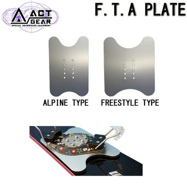 alpine ACT GEAR アクトギア ビンディング F.T.A PLATE FTAプレート [ALPAIN - FREESTYLE] BINDING バインディング SNOWBOARDS スノーボード