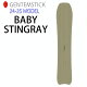 [早期予約] 24-25 GENTEMSTICK BABY STINGRAY ゲンテンスティック 151cm ベビースティングレイ レディース スノーボード パウダーボード ショートキ...