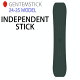 [早期予約] 24-25 ゲンテンスティック GENTEMSTICK INDEPENDENTSTICK 157.5cm インデペンデントスティック スノーボード パウダーボード ショー...