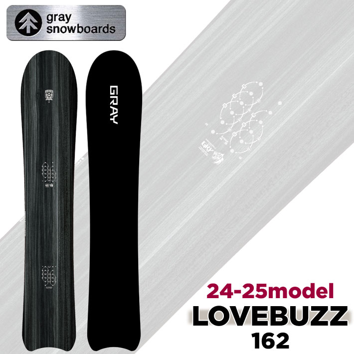 64 3ĹP10ܡ[ͽ] 24-25 쥤 Ρܡ GRAY SNOWBOARDS Lovebuzz 62 Х ֥Х 162cm ѥܡ   2024 2025