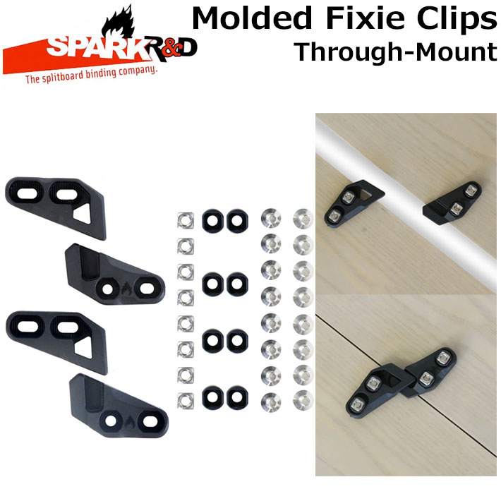 25-26 スパーク SPARK R＆D MOLDED FIXIE CLIPS Throgh-Mount Type [4] モールデッド フィクシークリッ..