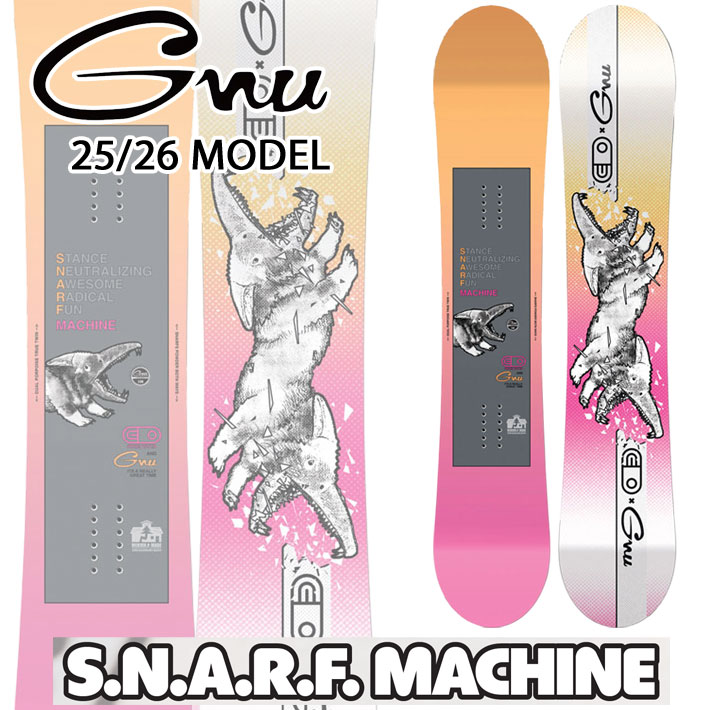 25-26 GNU �O�k�[ �X�m�[�{�[�h SNARF MACHINE �X�i�[�t �}�V�[�� 153cm 158cm 163cm �����Y �� 2025 2026