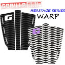 デッキパッド サーフィン ショートボード用 2023 GORILLA GRIP ゴリラグリップ WARP 3ピース サーフトラクション サーフィン デッキパッチ...