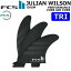 [店内ポイント20倍中!!] FCS2 FIN エフシーエス2 フィン ショートボード用フィン JW JULIAN WILSON PC GROM TRI [Black Black] ジュリアンウィルソン パフォ－マンスコア トライ AirCore エアコア 子供用 3FIN スラスター [日本正規品]【あす楽対応】