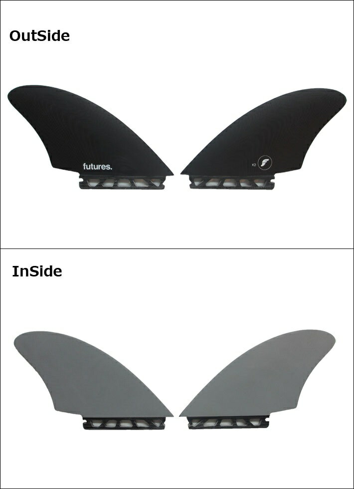 [特別価格] フューチャーフィン FUTURES FIN フィン ツインフィン FIBER GLASS FK2...