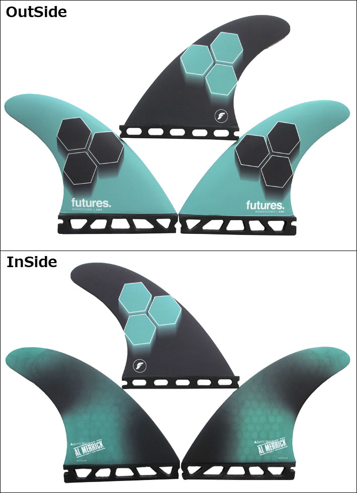 FUTURES FIN フューチャーフィン RTM HEX 2.0 FAM1 Medium [Teal Navy] アル・メリ...
