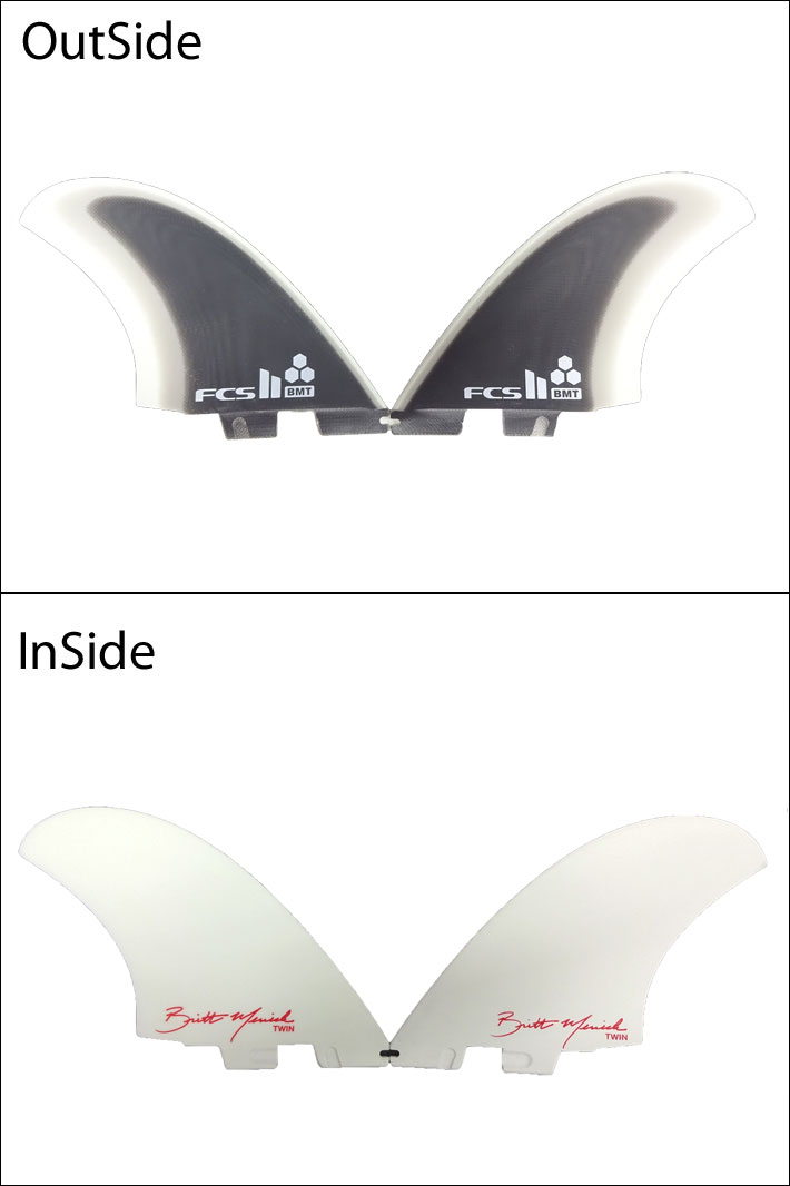 [ポイント20倍！] ショートボード用 サーフボードフィン fcs2 フィン CHANNEL ISLANDS チャンネルアイランド Britt Merrick BMT TWIN FIN ブリットメリック ツイン パフォ−マンスグラス [XL] 2FIN【即】 2