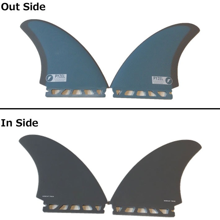 FUTURE FINS フューチャーフィン FIBER GLASS PYZEL BOBCAT TWIN ツインフィン 2fi...
