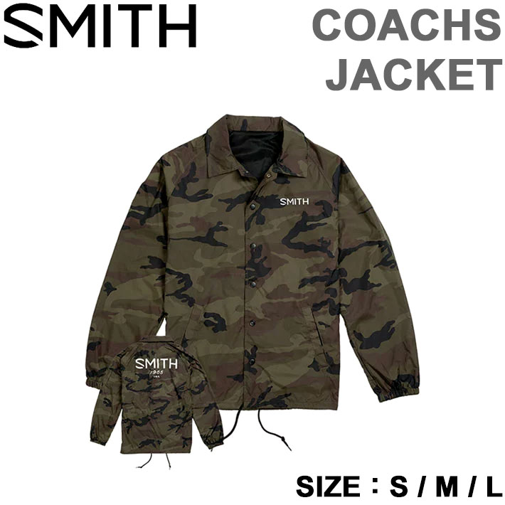 SMITH スミス ユニセックス ジャケット COACHS JACKET カモ柄 アパレル