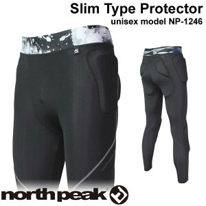 north peak ノースピーク Slim Type Protector [NP-1246] スリム ヒップ プロテクター ユニセックス 下半身 臀部 膝当て ヒップガード お尻パッド ケツパッド スノーボード スノボー【あす楽対応】