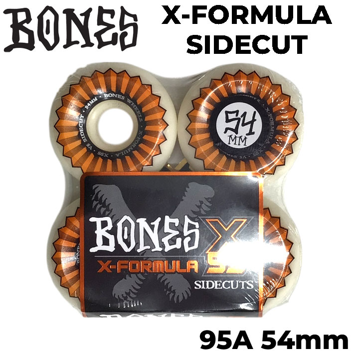 BONES WHEEL ボーンズ スケートボード ウィール X-FORMULA SIDECUT 54mm 95A [12] V5 スケボー ウィール 4個セット エックスフォーミュラー【即】