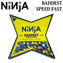 [メール便発送商品] NINJA ベアリング BADDEST SPEED FAST ニンジャ ベアリング オイルタイプ スターケース スケートボード