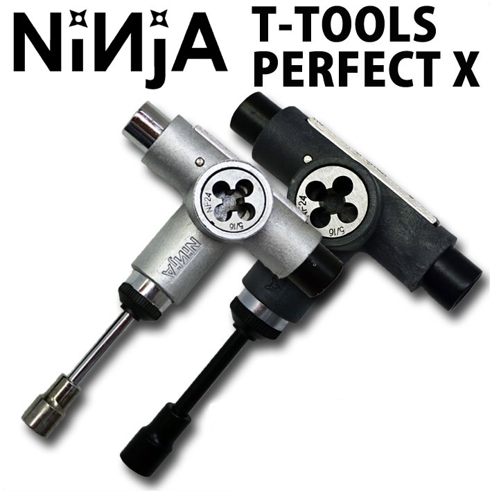 NINJA [ニンジャ] スケートボード 工具 T TOOLS PERFECT X [ツール パーフェクト テン] 10機能付き 2カラー 【あす楽対応】