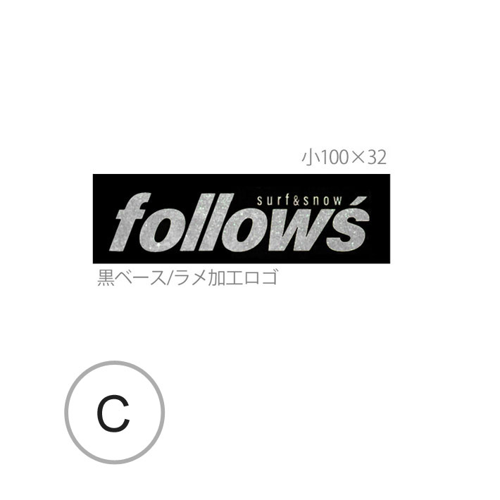 follows 限定ステッカー プリントステッカー シール アクセサリー ラメ加工ロゴ 10...