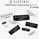 ELECTRIC エレクトリック ステッカー UNDER VOLT LOGO  ラミネート加工 スノーボードステッカー ばら売り 1枚売り 