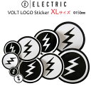 ELECTRIC エレクトリック ステッカー VOLT LOGO  ラミネート加工 スノーボードステッカー 丸型 ばら売り 1枚売り