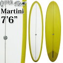 ミッドレングス シングル フィン Chocolate Fish チョコレートフィッシュ サーフボード Martini マルティニ 7'6 [GoldTint／Clear] ファンボード [営業所止め送料無料]