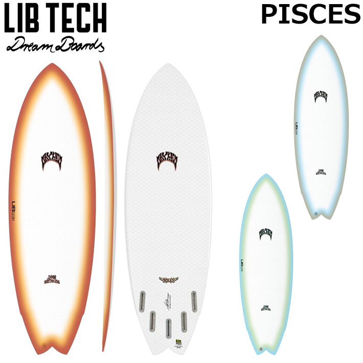 Rakuten - LIBTECH サーフボード リブテック PISCES 5’4 / 5’6 / 5’8 パイシーズ フィッシュ FISH サーフィン ショートボード [営業所止め送料無料]