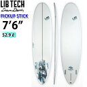 LIBTECH サーフボード リブテック PICK UP STICK 7’6 ピックアップスティック サーフィン ファンボード ミッドレングス 1+2フィン [営業所止め送料無料]