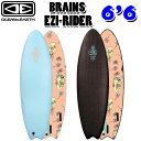 [follows特別価格] O&E OCEAN＆EARTH オーシャンアンドアース ソフトボード BRAINS EZI-RIDER 6.6ft SOFT TRI ソフトサーフボード ショートボード トライ JACK IRVINE SERIES [営業所留め送料無料]