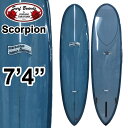 ドナルドタカヤマ Donald Takayama HPD ハワイアンプロデザイン SCORPION 7'4 ポリッシュ仕上げ ツヤあり トランジッション 石黒 聡 サーフボード [営業所留め送料無料] [店頭受け取り可能]