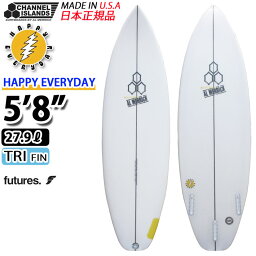 CHANNEL ISLANDS チャンネルアイランズ カリフォルニア製 アルメリック ハッピー エブリデイ サーフボード HAPPY EVERYDAY [5'8] future TRI FIN [営業所止め送料無料]