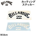 BILLABONG ビラボン ステッカー シール カッティングステッカー ロゴ [B00S34] W18cm サーフィン アウトドア【あす楽対応】