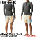 2024 ハーレー Hurley ウェットスーツ ジャケット  メンズ ADVANTAGE PLUS 2mm FRONT ZIP フロントジップ L/S JACKET アドバンテージ プラス サーフィン ウエットスーツ 日本正規品