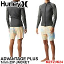 2024 ハーレー Hurley ウェットスーツ ジャケット MZFZJK24 メンズ ADVANTAGE PLUS 2mm FRONT ZIP フロントジップ L/S JACKET アドバンテージ プラス サーフィン ウエットスーツ 日本正規品【あす楽対応】