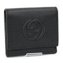 グッチ 財布（レディース） 【期間限定セール】グッチ GUCCI (598207 A7M0G 1000 BLACK) ブラック 財布 折財布 SOHO ソーホー ウォレット GGロゴ アウトレット